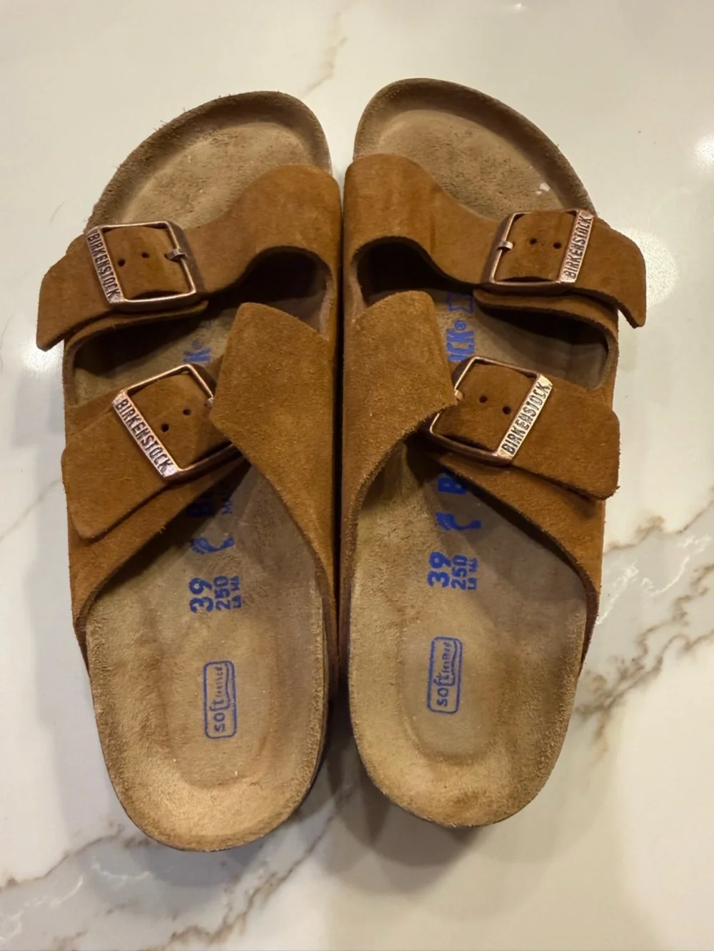 Birkenstock Suede Sandals - mink suede narrow - Picture 2 of 5
